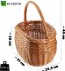 Kadax KADAX Koszyk Wiklinowy Zakupy Grzyby Kosz Duży 3