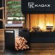 Kadax Stojak Na Drewno Kominkowe Kosz Metalowy Czarny 11