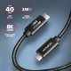 Kabel USB Axagon USB-C - USB-C 1 m Czarny (BUCM4X-CM10AB) 2