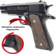 LeanToys Pistolet Metalowy Na Kulki COLT M1911 100% Metal REPLIKA ASG 6