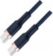 Kabel USB USB-C to USB-C cable, 60W, braided, 1m, navy blue 1