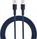 Kabel USB USB-C to USB-C cable, 60W, braided, 1m, navy blue 2