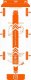 Mobile Origin Orange Screen Guard Spare Glass iPhone 13 mini 1