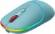 Mysz Canyon CANYON MW-22, 2 in 1 Wireless optical mouse with 4 buttons,Silent switch for right/left keys,DPI 800/1200/1600, 2 mode(BT/ 2.4GHz), 650mAh Li-poly battery,RGB backlight,Dark cyan, cable length 0.8m, 110*62*34.2mm, 0.085kg 3