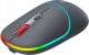 Mysz Canyon CANYON MW-22, 2 in 1 Wireless optical mouse with 4 buttons,Silent switch for right/left keys,DPI 800/1200/1600, 2 mode(BT/ 2.4GHz), 650mAh Li-poly battery,RGB backlight,Dark grey, cable length 0.8m, 110*62*34.2mm, 0.085kg 2
