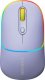 Mysz Canyon CANYON MW-22, 2 in 1 Wireless optical mouse with 4 buttons,Silent switch for right/left keys,DPI 800/1200/1600, 2 mode(BT/ 2.4GHz), 650mAh Li-poly battery,RGB backlight,Mountain lavender, cable length 0.8m, 110*62*34.2mm, 0.085kg 1