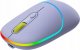 Mysz Canyon CANYON MW-22, 2 in 1 Wireless optical mouse with 4 buttons,Silent switch for right/left keys,DPI 800/1200/1600, 2 mode(BT/ 2.4GHz), 650mAh Li-poly battery,RGB backlight,Mountain lavender, cable length 0.8m, 110*62*34.2mm, 0.085kg 2