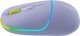 Mysz Canyon CANYON MW-22, 2 in 1 Wireless optical mouse with 4 buttons,Silent switch for right/left keys,DPI 800/1200/1600, 2 mode(BT/ 2.4GHz), 650mAh Li-poly battery,RGB backlight,Mountain lavender, cable length 0.8m, 110*62*34.2mm, 0.085kg 3