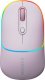 Mysz Canyon CANYON MW-22, 2 in 1 Wireless optical mouse with 4 buttons,Silent switch for right/left keys,DPI 800/1200/1600, 2 mode(BT/ 2.4GHz), 650mAh Li-poly battery,RGB backlight,Pearl rose, cable length 0.8m, 110*62*34.2mm, 0.085kg 1
