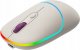 Mysz Canyon CANYON MW-22, 2 in 1 Wireless optical mouse with 4 buttons,Silent switch for right/left keys,DPI 800/1200/1600, 2 mode(BT/ 2.4GHz), 650mAh Li-poly battery,RGB backlight,Rice, cable length 0.8m, 110*62*34.2mm, 0.085kg 2