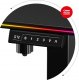 Biurko Huzaro Hero 8.2 RGB Czarne 120 cmx60 cm 10