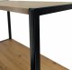 Fabryka Mebli Akord Regał industrialny metalowy 50 cm - czarny-dąb craft - 6 półek 3