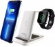 Ładowarka Canyon CANYON WS-304,  Foldable  3in1 Wireless charger, with touch button for Running water light, Input 9V/2A,  12V/1.5AOutput 15W/10W/7.5W/5W, Type c to USB-A cable length 1.2m, with QC18W EU plug,132.51*75*28.58mm, 0.168Kg, Cosmic Latte 7