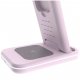 Ładowarka Canyon CANYON WS-304,  Foldable  3in1 Wireless charger, with touch button for Running water light, Input 9V/2A,  12V/1.5AOutput 15W/10W/7.5W/5W, Type c to USB-A cable length 1.2m, with QC18W EU plug,132.51*75*28.58mm, 0.168Kg, Iced Pink 8