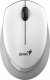 Mysz Genius Genius Mysz NX-7009, 1200DPI, 2.4 [GHz], optyczna, 3kl., bezprzewodowa, biało-szary, 1 szt AA, Blue-Eye sensor, symetryczna 2