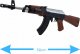Skleplolki KARABIN NA KULKI AK47 PISTOLET LASER LATARKA ASG 8