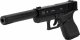 Skleplolki PISTOLET KULKI TŁUMIK GLOCK ASG METAL 800 GRATIS 3