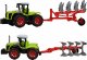 Skleplolki TRAKTOR CIĄGNIK NAPĘD PŁUG ZESTAW FARMER MASZYNA 1