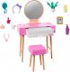 Mattel Barbie Mebelek + dekoracje, Szykowanie się przy toaletce (HJV32) 4