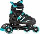 Rolki Raven Inlineskates Rolki Łyżwy Wrotki 4w1 Regulowane RAVEN Helixi Black/Mint 30-33 Kółka LED 8