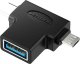 Adapter USB Vention Adapter OTG USB do USB-C i micro USB Vention CDIB0 1