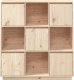 vidaXL Szafka, 110,5x35x117 cm, lite drewno sosnowe 2