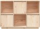 vidaXL Szafka, 110,5x35x80 cm, lite drewno sosnowe 6