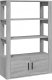 vidaXL Szafka, szary dąb sonoma, 80x30x119,5cm materiał drewnopochodny 2