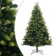 vidaXL Sztuczna choinka zawiasowa ze stojakiem, 240 cm 1