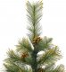 vidaXL Sztuczna choinka na zawiasach, z szyszkami, 120 cm 4