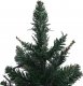 vidaXL Sztuczna choinka z lampkami i stojakiem, zielona, 90 cm, PVC 3