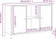 vidaXL Szafka pod TV, czarna, 100x35x65 cm 11