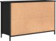 vidaXL Szafka pod TV, czarna, 100x35x65 cm 8