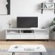 vidaXL Szafka pod TV, wysoki połysk, biała, 150x30x44,5 cm 1