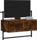 vidaXL Szafka pod telewizor, ścienna, przydymiony dąb, 60,5x30x51 cm 2