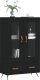 vidaXL Wysoka szafka, czarna, 69,5x31x115 cm 3