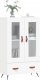 vidaXL Wysoka szafka, biała, 69,5x31x115 cm 3