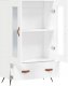 vidaXL Wysoka szafka, biała, 69,5x31x115 cm 5
