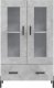 vidaXL Wysoka szafka, szarość betonu, 69,5x31x115 cm 5