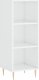 vidaXL Szafka, biała, połysk, 34,5x32,5x90 cm, materiał drewnopochodny 2