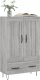 vidaXL Wysoka szafka, szary dąb sonoma, 69,5x31x115 cm 3