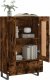 vidaXL Wysoka szafka, przydymiony dąb, 69,5x31x115 cm 4