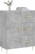 vidaXL Szafka, szarość betonu, 69,5x34x90 cm, materiał drewnopochodny 2