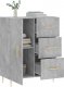 vidaXL Szafka, szarość betonu, 69,5x34x90 cm, materiał drewnopochodny 3