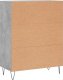 vidaXL Szafka, szarość betonu, 69,5x34x90 cm, materiał drewnopochodny 7