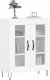 vidaXL Szafka, biała, 69,5x34x90 cm, materiał drewnopochodny 3