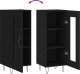 vidaXL Szafka, czarna, 34,5x34x90 cm, materiał drewnopochodny 9