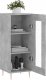 vidaXL Szafka, szarość betonu, 34,5x34x90 cm 4