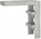 vidaXL Stolik barowy, szary, 102x45x103,5 cm, materiał drewnopochodny 1