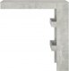 vidaXL Stolik barowy, szary, 102x45x103,5 cm, materiał drewnopochodny 2
